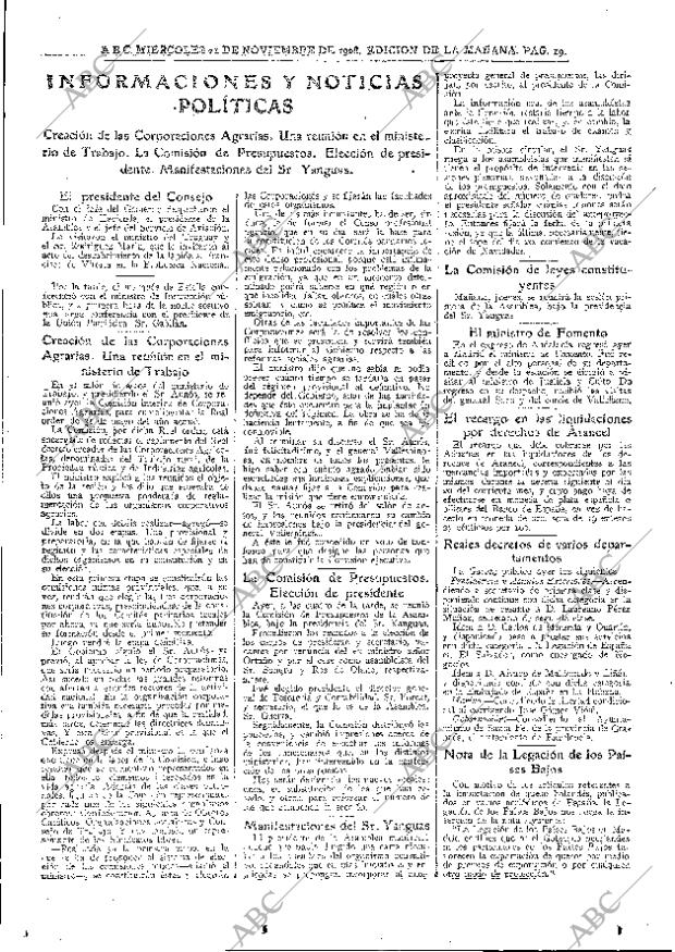 ABC MADRID 21-11-1928 página 19