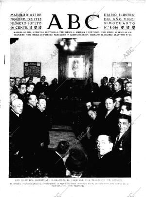 ABC MADRID 27-11-1928 página 1