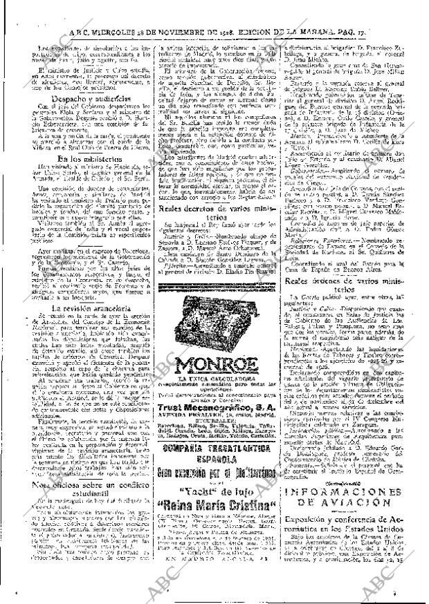 ABC MADRID 28-11-1928 página 17