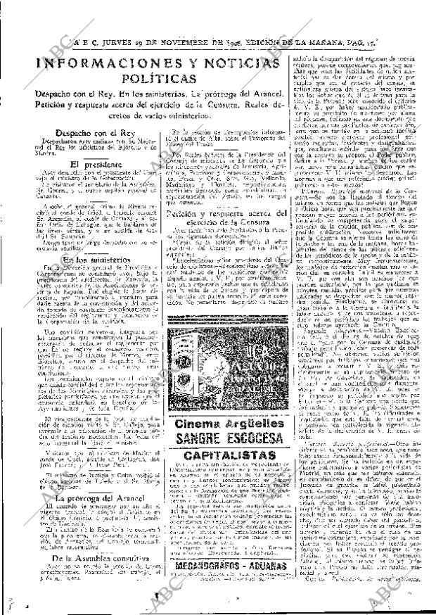 ABC MADRID 29-11-1928 página 17