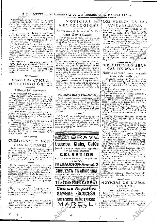 ABC MADRID 29-11-1928 página 28