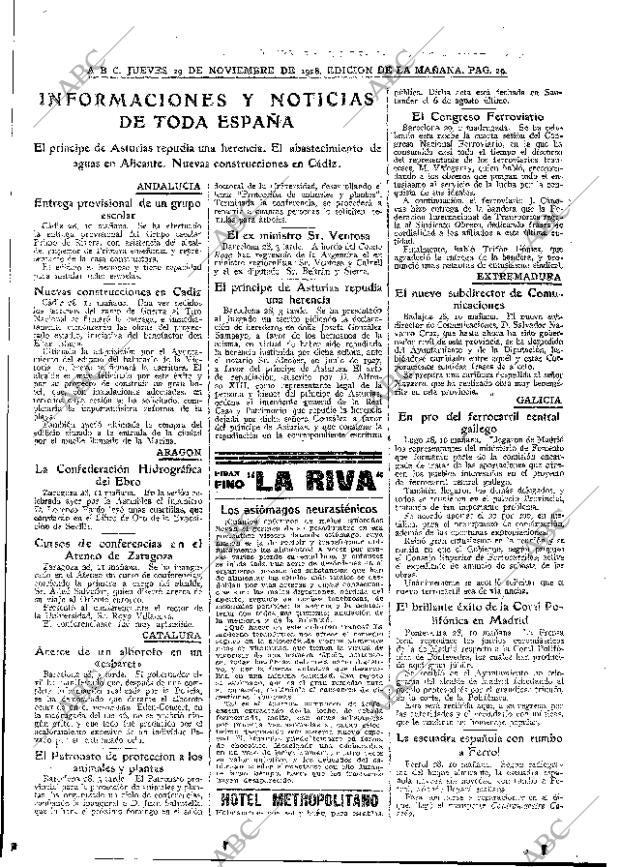 ABC MADRID 29-11-1928 página 29