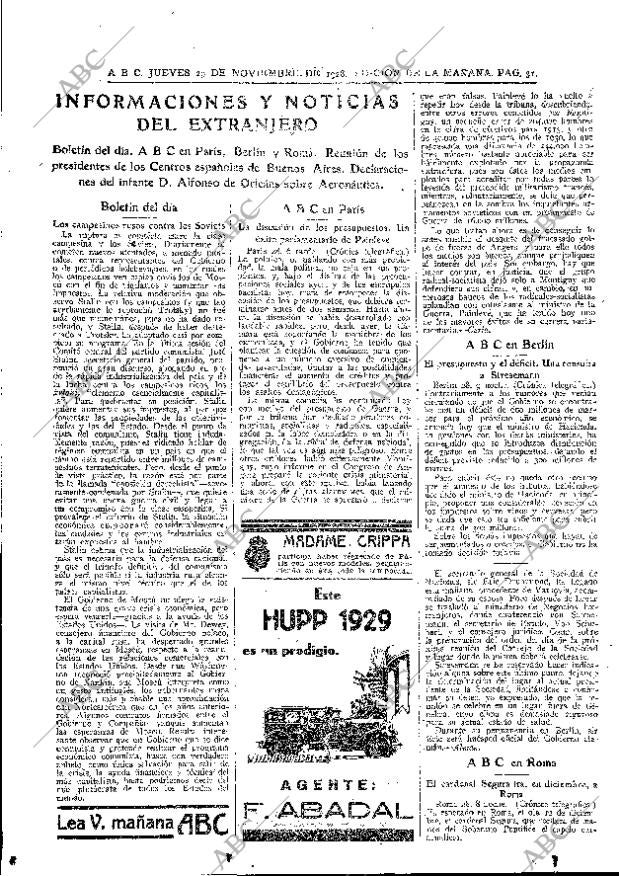 ABC MADRID 29-11-1928 página 31