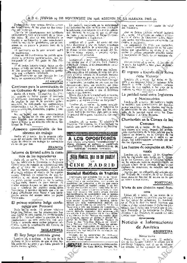 ABC MADRID 29-11-1928 página 32