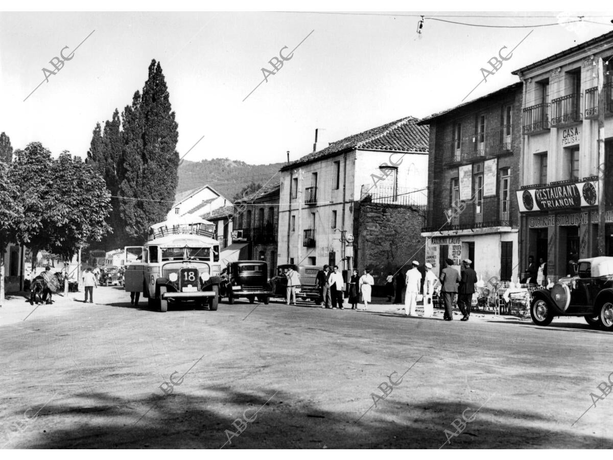 Una de las Calles del pueblo san Rafael (Segovia) Archivo ABC