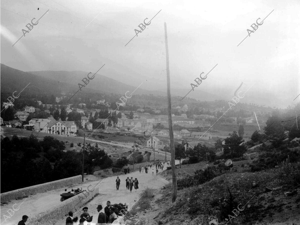 Vista general del pueblo san Rafael (Segovia) Archivo ABC