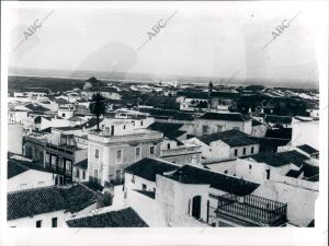 Vista de Moguer (Huelva) desde la torre de la iglesia