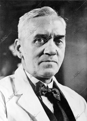 Retrato del descubridor de la Penicilina, Alexander Fleming