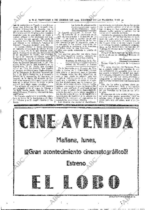 ABC MADRID 06-01-1929 página 30