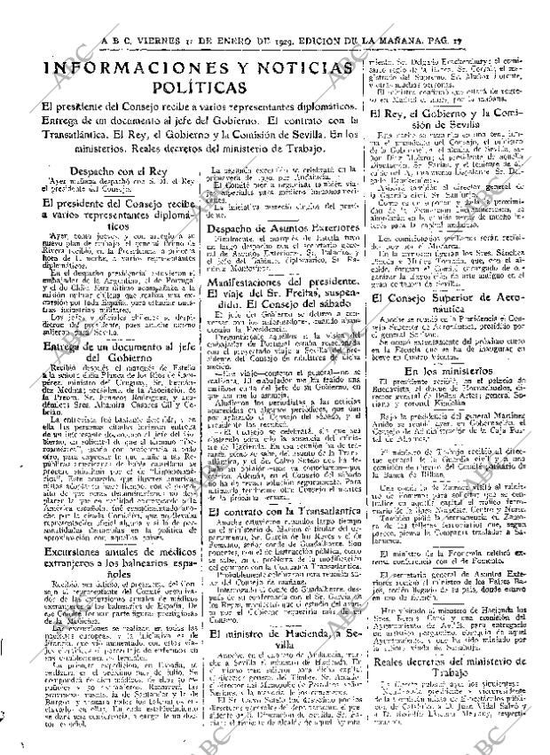 ABC MADRID 11-01-1929 página 17