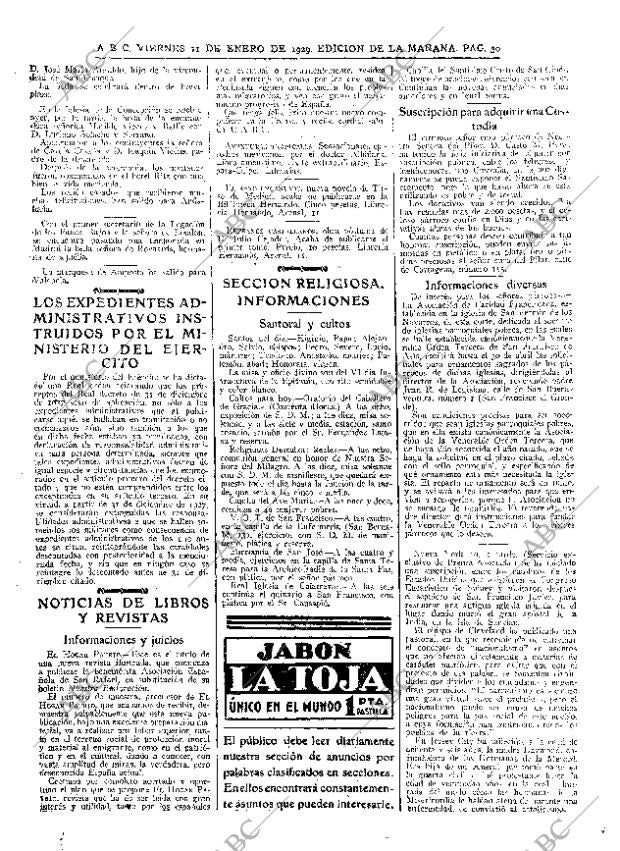 ABC MADRID 11-01-1929 página 30