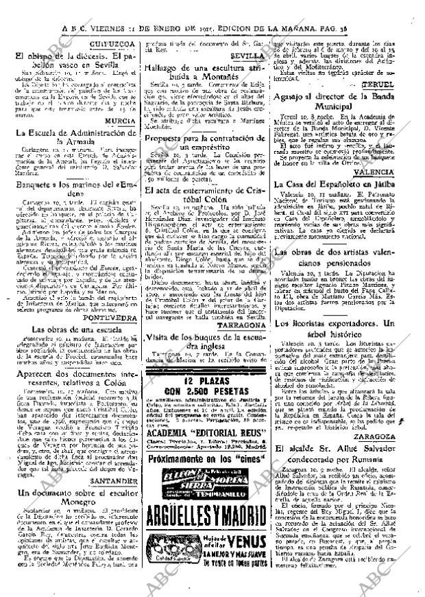ABC MADRID 11-01-1929 página 36