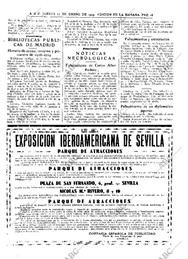 ABC MADRID 17-01-1929 página 28