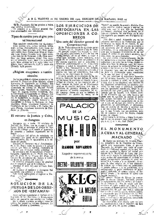 ABC MADRID 22-01-1929 página 21