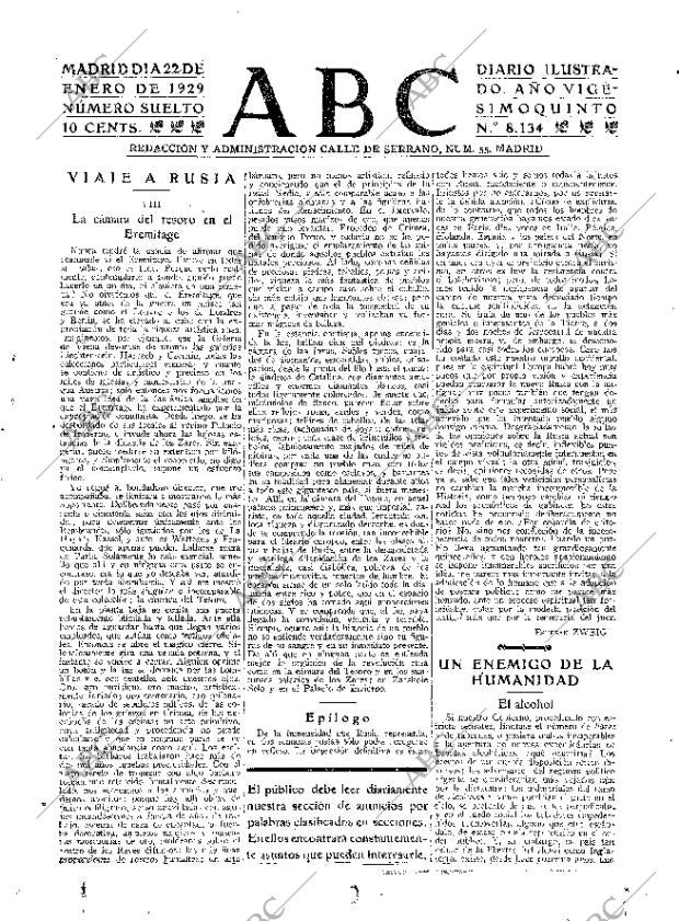 ABC MADRID 22-01-1929 página 3