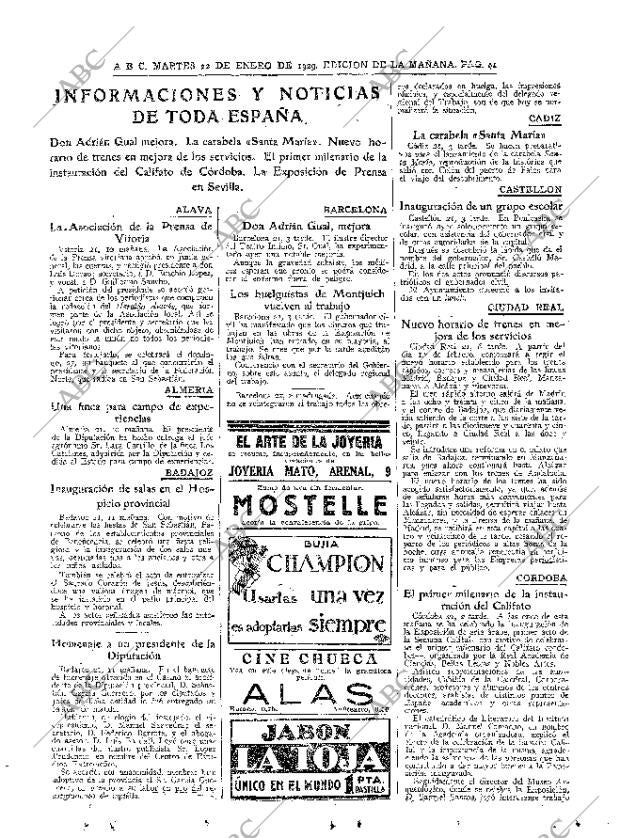 ABC MADRID 22-01-1929 página 41