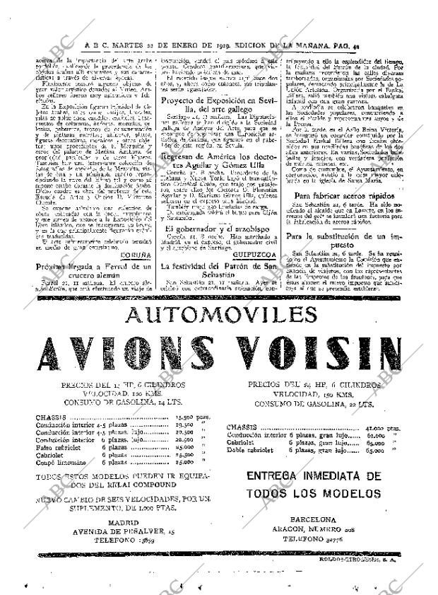 ABC MADRID 22-01-1929 página 42
