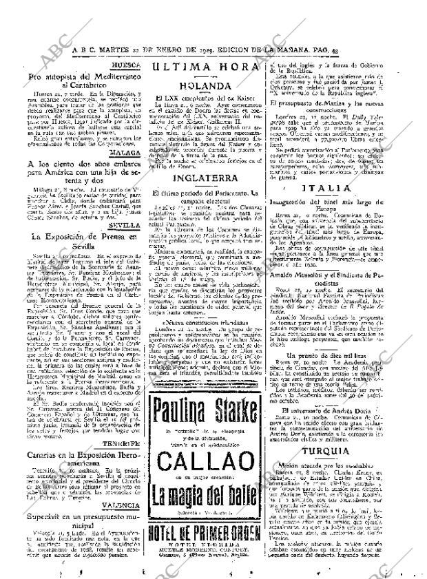 ABC MADRID 22-01-1929 página 43
