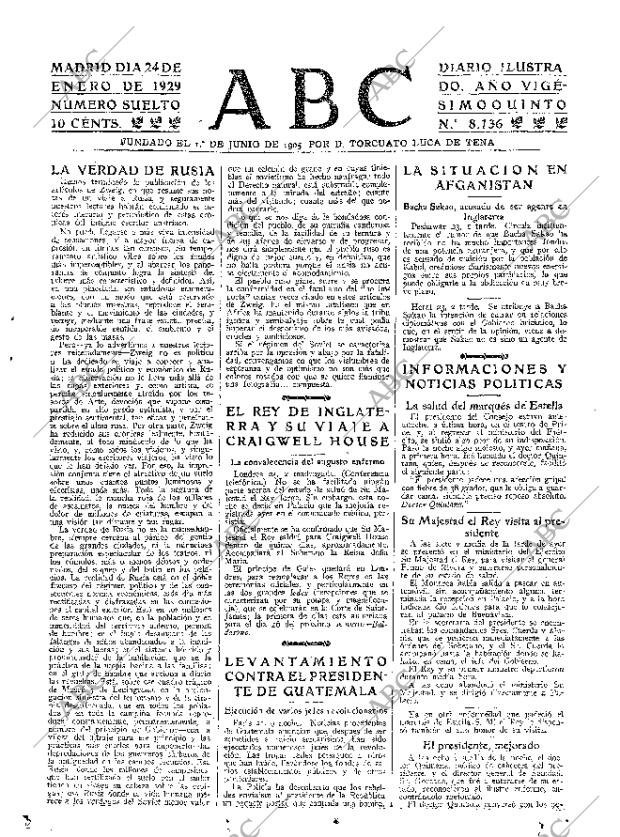 ABC MADRID 24-01-1929 página 15