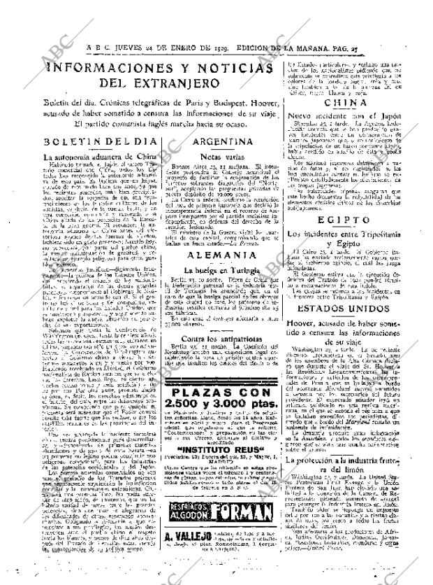 ABC MADRID 24-01-1929 página 27