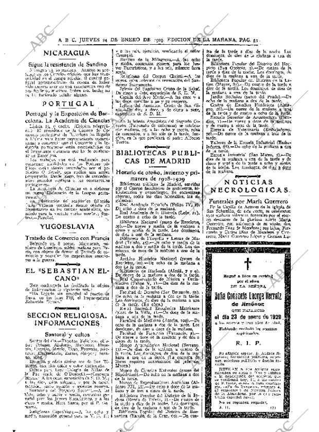 ABC MADRID 24-01-1929 página 31