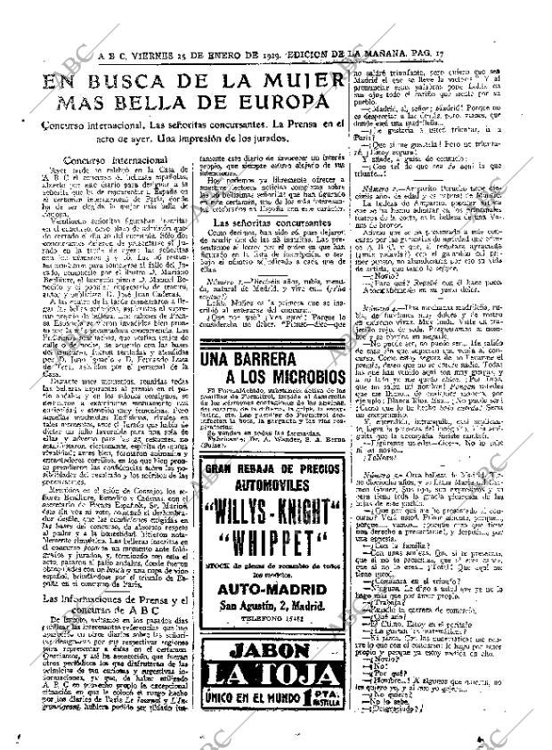 ABC MADRID 25-01-1929 página 17