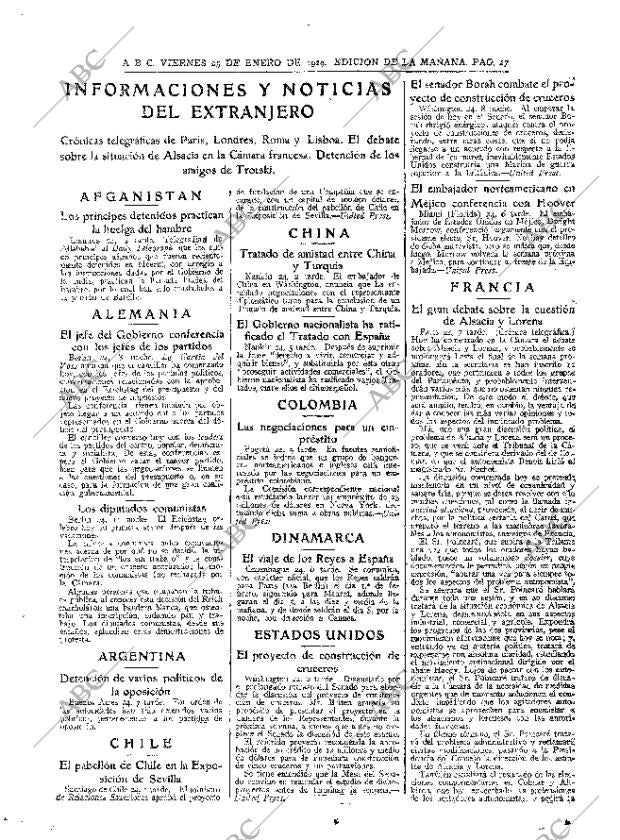 ABC MADRID 25-01-1929 página 27