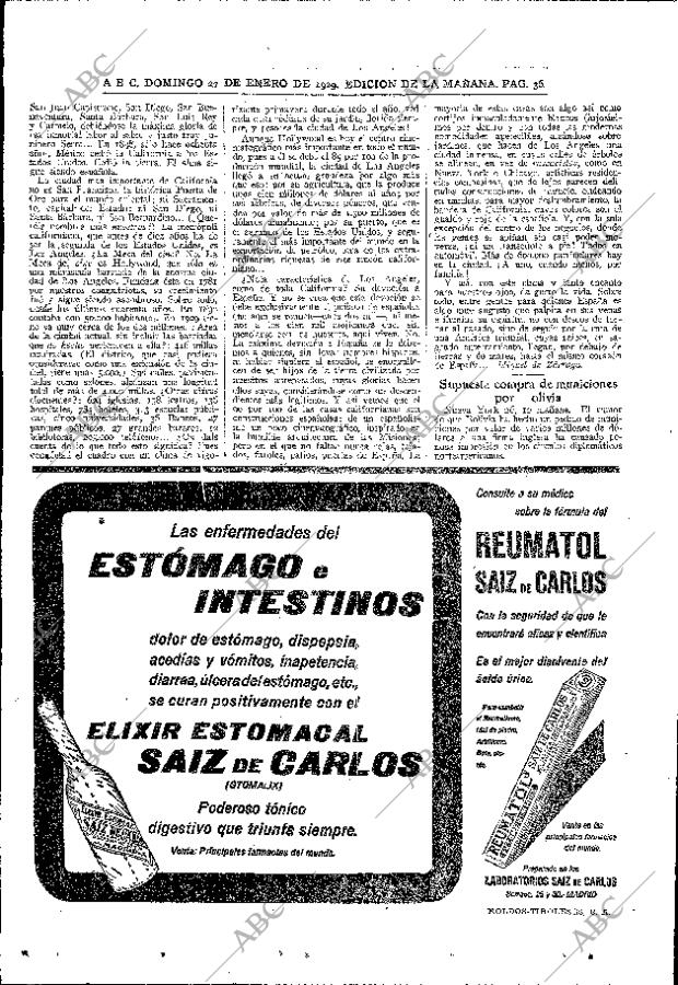 ABC MADRID 27-01-1929 página 36