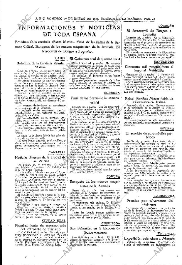 ABC MADRID 27-01-1929 página 39