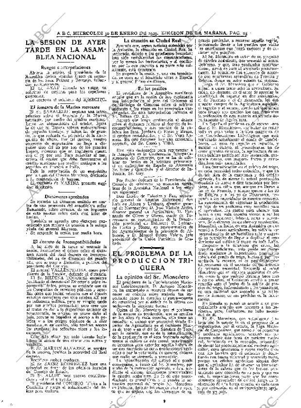 ABC MADRID 30-01-1929 página 25