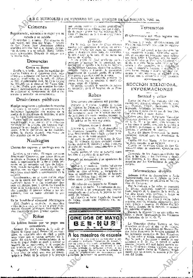 ABC MADRID 06-02-1929 página 32