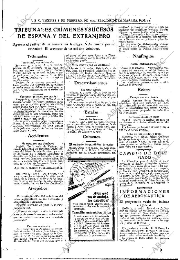 ABC MADRID 08-02-1929 página 33