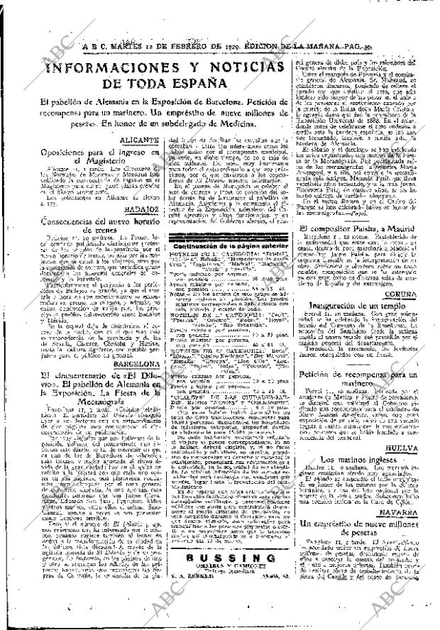 ABC MADRID 12-02-1929 página 39