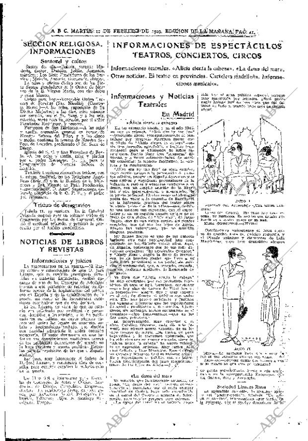 ABC MADRID 12-02-1929 página 41