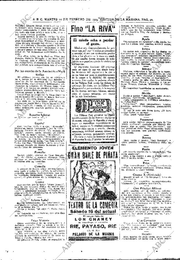 ABC MADRID 12-02-1929 página 42