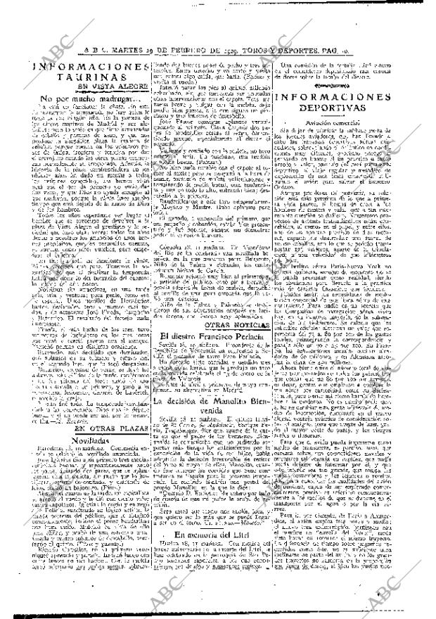 ABC MADRID 19-02-1929 página 10