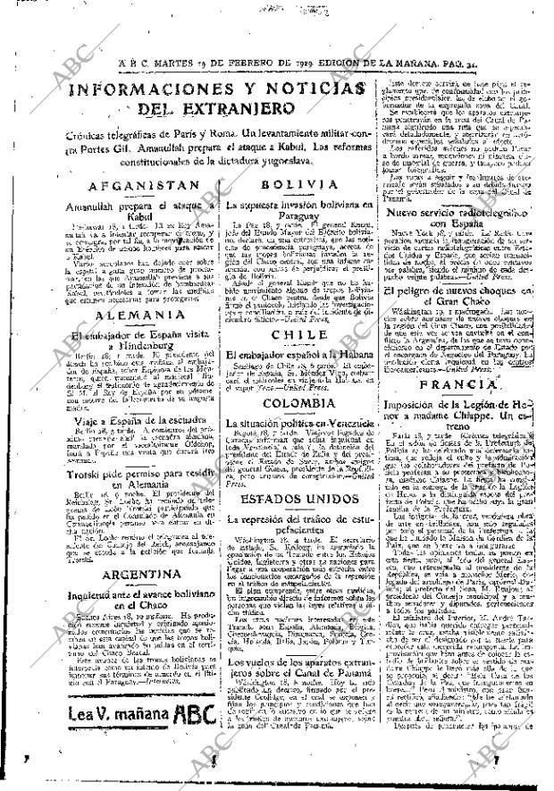 ABC MADRID 19-02-1929 página 31