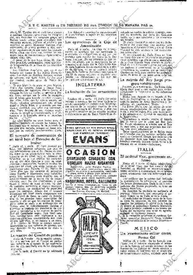 ABC MADRID 19-02-1929 página 32