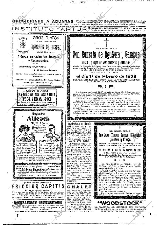 ABC MADRID 19-02-1929 página 52