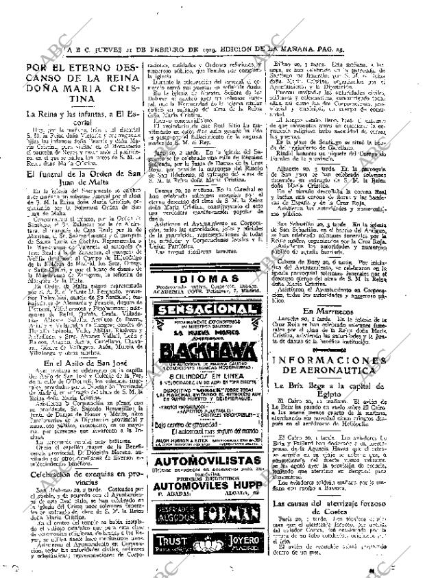 ABC MADRID 21-02-1929 página 25