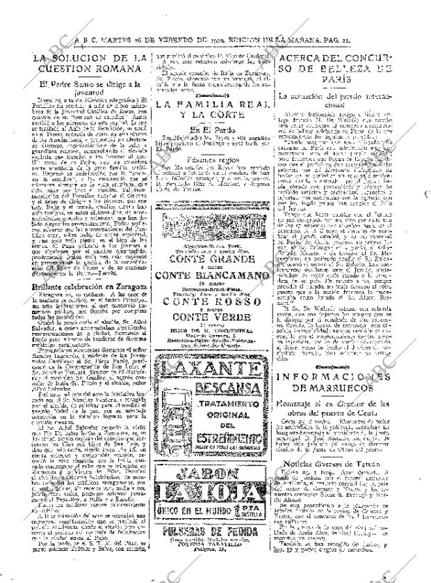ABC MADRID 26-02-1929 página 21