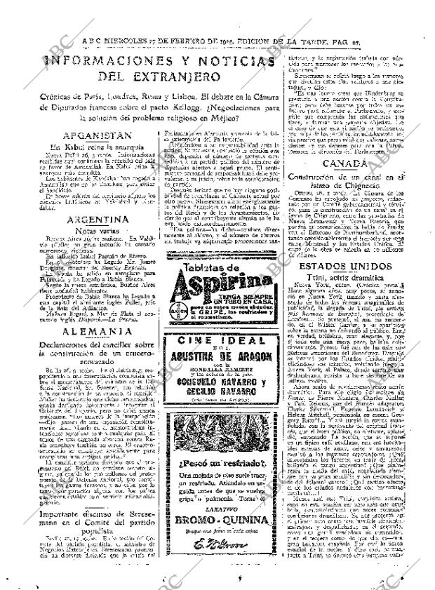 ABC MADRID 27-02-1929 página 27