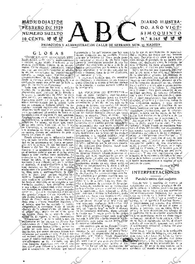 ABC MADRID 27-02-1929 página 3