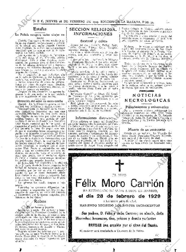 ABC MADRID 28-02-1929 página 32