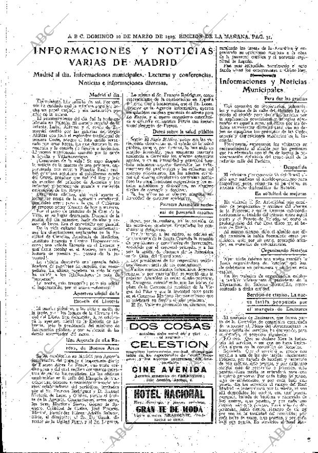 ABC MADRID 10-03-1929 página 31