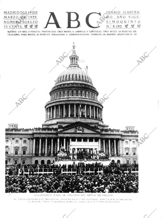 ABC MADRID 19-03-1929 página 1