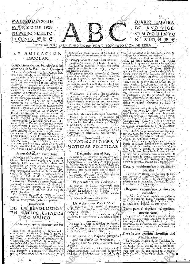 ABC MADRID 20-03-1929 página 15