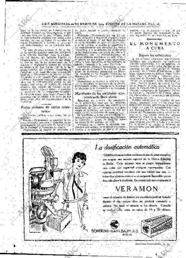 ABC MADRID 20-03-1929 página 16