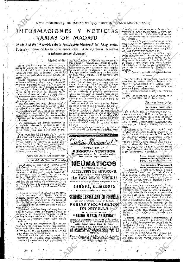 ABC MADRID 31-03-1929 página 27