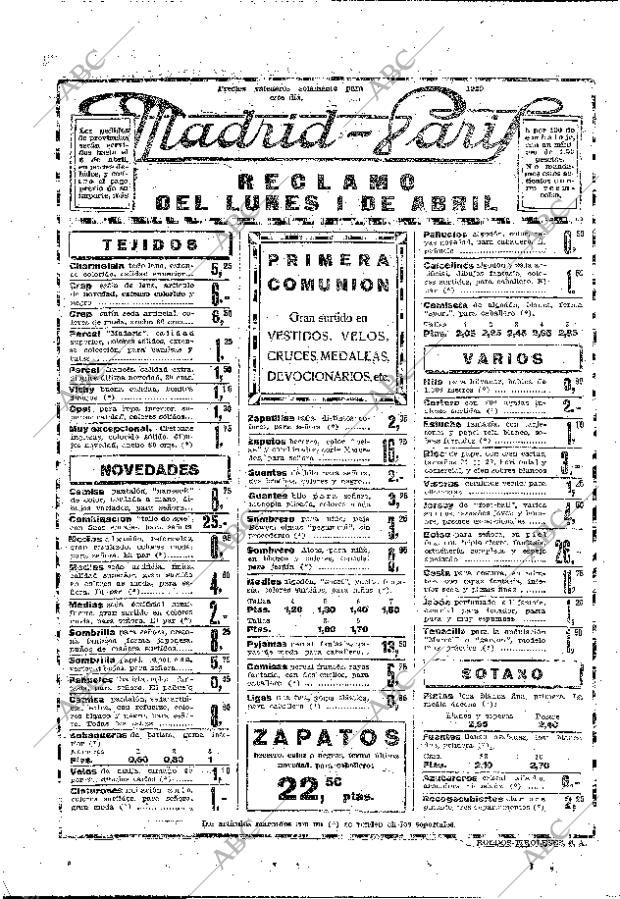 ABC MADRID 31-03-1929 página 30